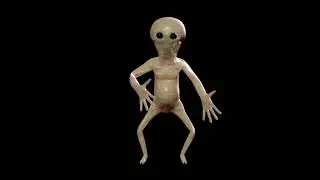 alien TV creature from smiling friends explodes