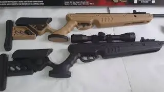 Rifle Swiss TG1 neumatico aire comprimido diabolo 5.5 mm 1000 fps culata ergonomica ajusta