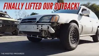 2 inch Lifted, rear diff locked, 2002 Subaru Outback on 29inch wheels First Drive!