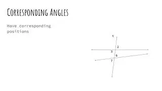 Transversals and Angle Pairs