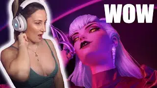 GAMER GIRL REACTS TO K/DA VILLIAN REACTION! ft Madison Beer and Kim Petras! THIS IS STUNNING!
