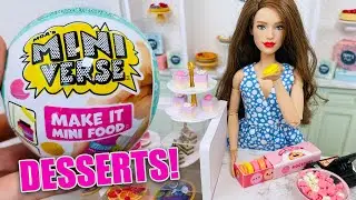 All New!!! Make it Mini Cafe surprise ball Desserts Series 2 - Barbie Doll food