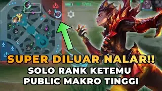 SOLO RANK KETEMU PUBLIK DILUAR NALAR❗MAKRO SPLIT PUSH DIKALA KALAH WAR - Mobile Legends #RTOGLORY