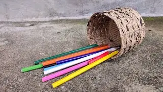 EASY PAPER BASKET FROM GIFT WRAPPER | Gift Wrapper Recycle Ideas