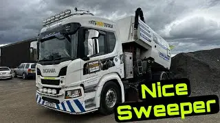 Big Straw Carting Day! Scania Sweeper, with a great message #itsoktotalk