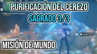 COMPLETA LA PURIFICACIÓN DEL CEREZO SAGRADO 3/3 - Genshin impact  Misión de Mundo completa