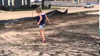 Vika playing at Amy's ground breaking..