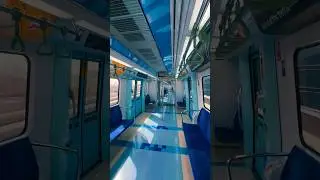 Dubai metro train modern Arab city transport service #dubai #arabic #travel #explore #metro #shorts