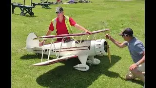 1/4 SCALE WACO CLASSIC YMF-5 BIPLANE - 5 CYLINDER RADIAL FOURSTROKE - BUCKMINSTER WARBIRDS - 2021