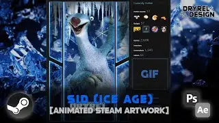 Sid (Ice Age) | Animated Steam Artwork Speed Art [DryreL]