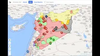 Syrian Civil War - Map Timelapse