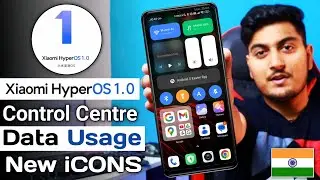 XIAOMI HyperOs New Control Centre With Data Usage And Latest iCONS | NO Root