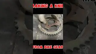 How to make a knife from bike, rare gear,welding, #project #blacksmithing #welding #blacksmith
