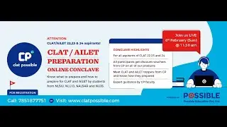 Online Conclave CLAT/AILET | Clat Possible