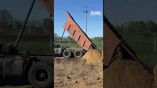 Завозим песок на участок