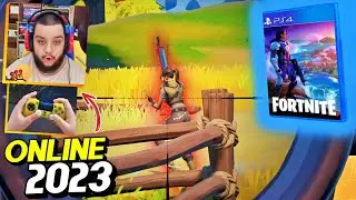 Jogando FORTNITE no PS4 SLIM em 2023! (GamePlay Multiplayer Teste)