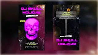 Skull Party Invitation Instagram Story