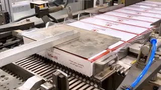 Mind Blowing Technology: Watch the Cigarette Box Over Wrapping Machine in Action!