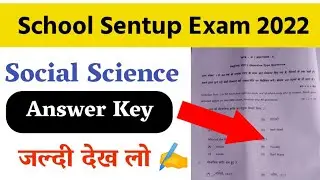 10th Sentup Exam Social Science Answer Key 2021||Sentup Exam