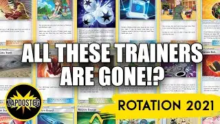 ROTATION 2021 - WHICH TRAINER CARDS ARE GONE / DO WE KEEP!? (Pokemon TCG)
