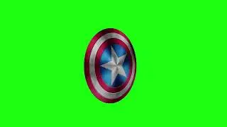 Escudo do Capitão America - Captain America Shield [Fundo Verde - Chroma Key]