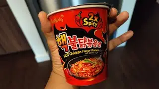 Samyang 2X Spicy Noodles - Cup Version Review!