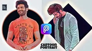 Kartik AAryan Cartoon Portrait Photo Editing Tutorial ||RK Editing 🦋