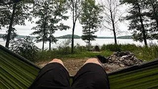 A Solo Night In The Woods Hammock Camping #backpacking #camping