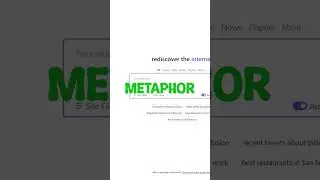 AI Tools - Metaphor #shorts