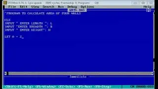 Program to calculate area of 4 walls || QBT-6