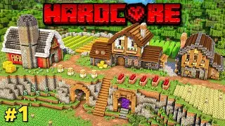 My Perfect Cozy Start in Hardcore Minecraft!