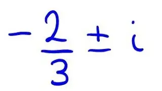 Find Quadratic Equation from Complex Roots