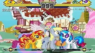 Brony Party 4v4 Patch MUGEN 1.0 Battle!!!