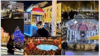 Zagreb Night😍😍😍😍Street Walk😍❤️