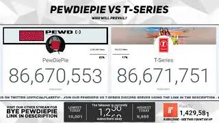 T-SERIES HAD ACTUALLY CROSSED PEWDIEPIE ! FOR A MINUTE