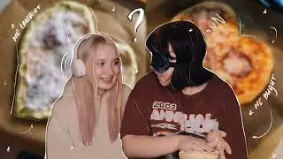 Вслепую и вглухую готовим пиццу с подругой 🍕