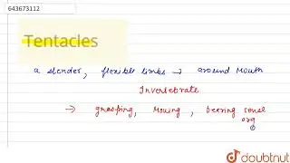 Tentacles  | 7 | KINGDOM CLASSIFICATION II | BIOLOGY | ICSE | Doubtnut