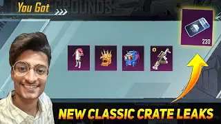 😍 NEW CLASSIC CRATE IN BGMI & FREE UPGRADE GROZA SKIN ​⁠​⁠