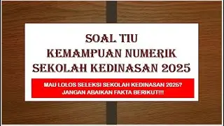 TIU QUESTIONS FOR CIVIL SERVICE SCHOOL 2025 // NUMERICAL ABILITY 1