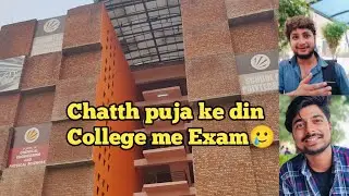Aaj chatth ghat ki jgh college aai hai exam dene😓