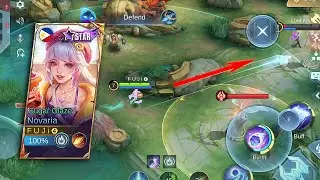 Sugar Glaze Novaria, New Starlight Skin Gameplay! Monster Novaria Deadly Astral Shot -Mobile Legends