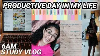 6AM Productive Day In My Life | Study Vlog India | Study Morning Routine 2021