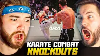 KingWoolz Reacts to KARATE COMBAT For the FIRST TIME!! (INSANE KNOCKOUTS)