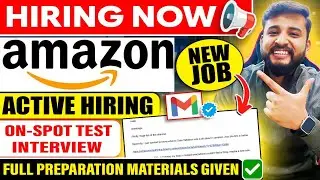 AMAZON NEW ROLE ANNOUNCED🔥 | AMAZON IMMEDIATE INTERVIEW🔴 | AI DATA VALIDATOR ROLE FOR FRESHERS✅