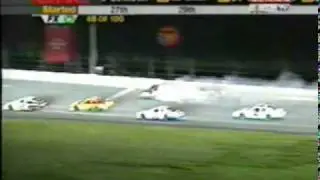 Michael Waltrip and Johnny Sauter crash, 2002 Busch Series at Daytona