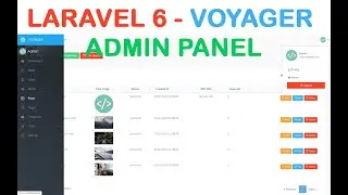 Voyager Laravel 6 Install Admin Panel for managing users, roles, permissions & crud Example Tutorial