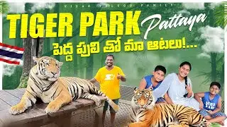 Tiger Park Pattaya || Thailand || Bangkok Pattaya Full tour in Telugu 