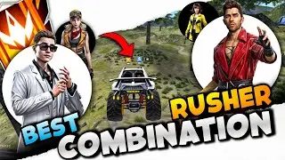 BR Rank Best Character Combination || Best Rusher Combination in free fire (After Update )