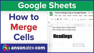 How to Merge Cells in Google Sheets