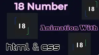 18 Animation|Virat kohali Jersey Number Animation Help Of Html Css 
